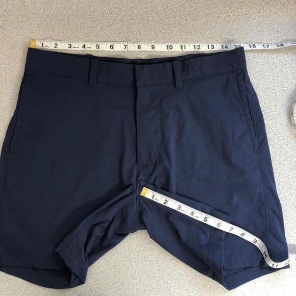 J.Crew Men Nylon 4 Pockets Shorts Size 30W 7L Navy Stretchy - Picture 5 of 6